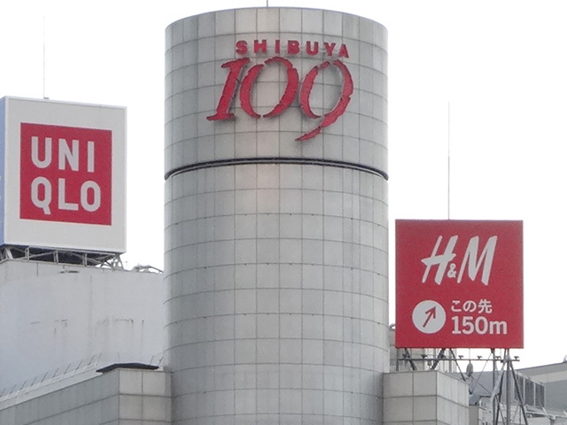 ☆今週の渋谷109ビルボード：広告のない状態